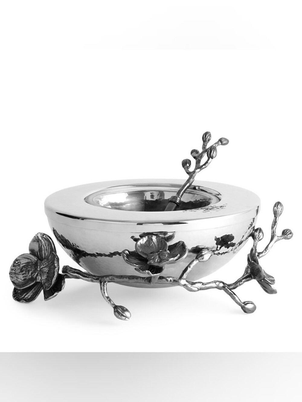 Michael Aram Black Orchid Caviar Dish WITH Spoon